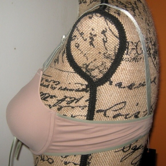 Youmita Nude/Mint Two Tone 34C Push Up Bra NWT - Picture 4 of 11